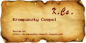 Krompaszky Csepel névjegykártya